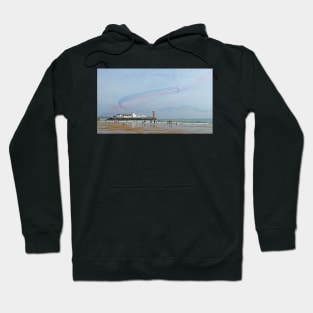 Red Arrows flying over Bournemouth Pier Hoodie